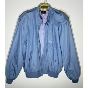 PACO RABANNE Vintage Bomber Jacket Blue Windbreaker Size M Men’s Rare Deadstock